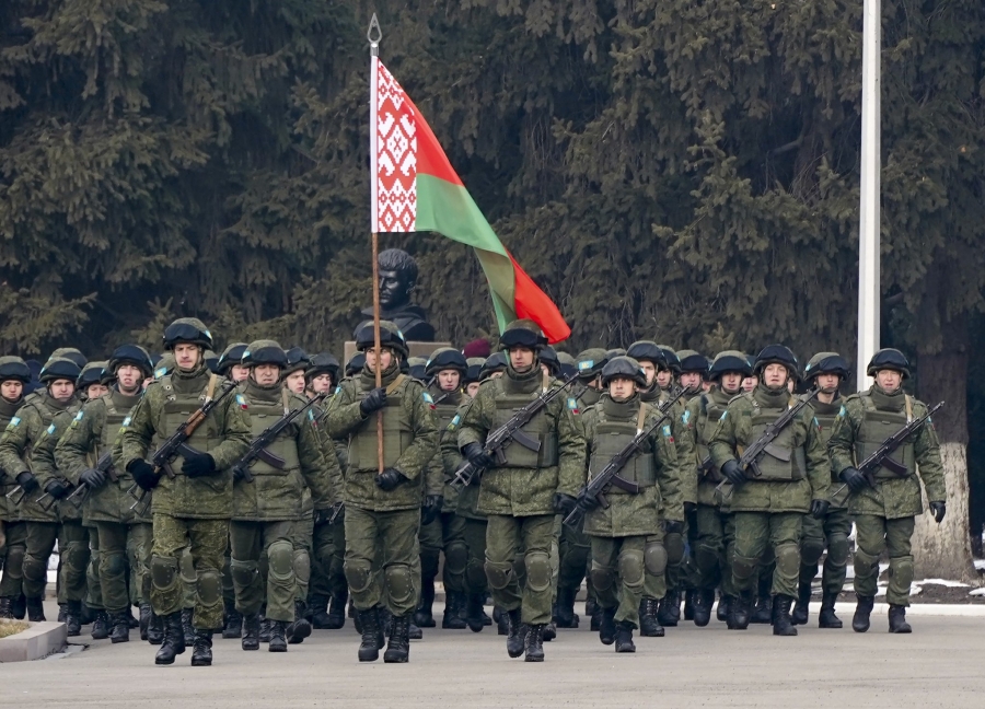Στρατιωτικές ασκήσεις της Λευκορωσίας στα σύνορα με την Ουκρανία τον Ιούνιο