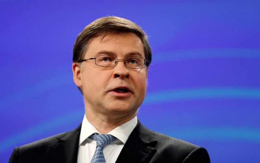 Dombrovskis (Κομισιόν): Η ΕΕ ανησυχεί για την χαμηλή ανάπτυξη στην Ιταλία