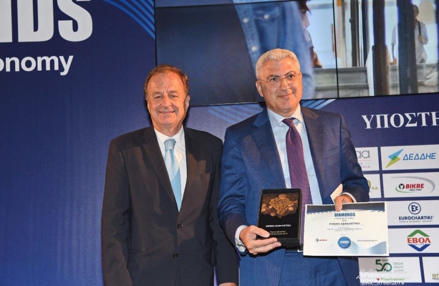 Εθνική Ασφαλιστική: Βράβευση στο Forum «Diamonds of the Greek Economy 2019