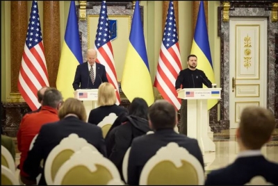 Ουκρανία σε Putin: Η επίσκεψη Biden στο Κίεβο δείχνει ότι κανείς δεν σε φοβάται