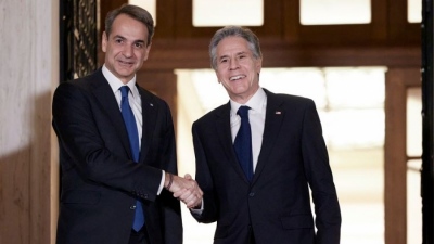 Blinken (ΥΠΕΞ ΗΠΑ): Ευχαριστίες σε Μητσοτάκη για τη συνεισφορά της Ελλάδας στην ασφάλεια της Ουκρανίας