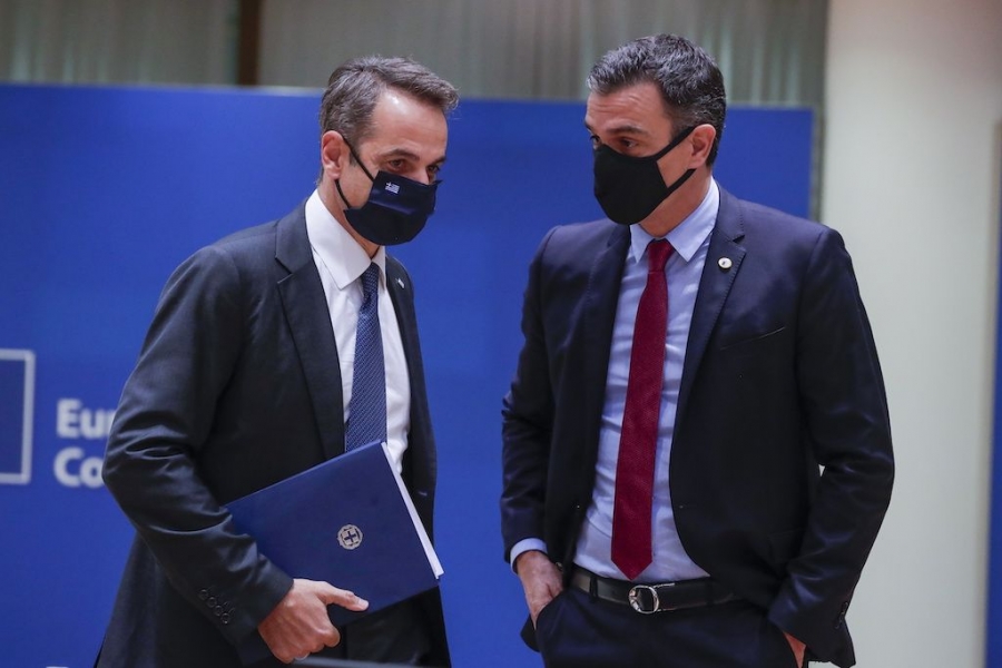 Μητσοτάκης - Sánchez: Σημαντικό το πράσινο πιστοποιητικό για να διασφαλιστεί η ελεύθερη διακίνηση των πολιτών