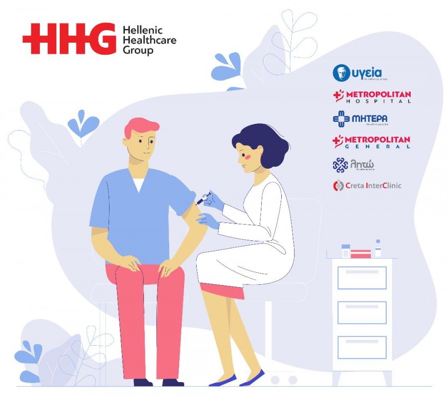 Ο Όμιλος HHG συνδράμει στο Εθνικό Σχέδιο για την εμβολιαστική κάλυψη του πληθυσμού για τη νόσο COVID 19