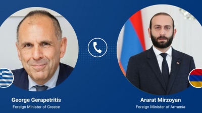 Τηλεφωνική επικοινωνία Γεραπετρίτη με τον ΥΠΕΞ της Αρμενίας – Τι συζήτησε με τον Mirzoyan