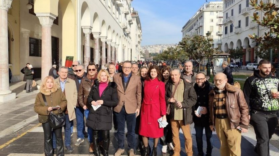 ΣΥΡΙΖΑ-ΠΣ: Στην αγορά της Θεσσαλονίκης κλιμάκιο του κόμματος με Φάμελλο και Νοτοπούλου