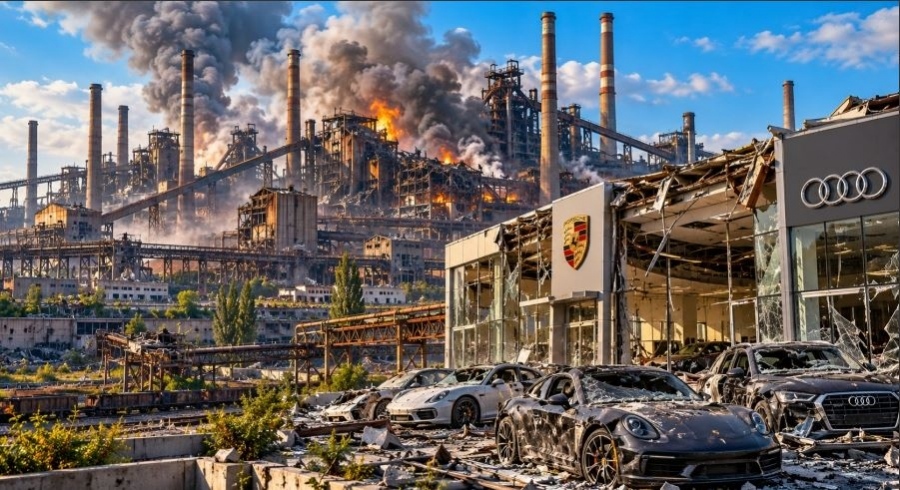 Ukraine Zaporizhstal steel plant destroyed by Iskander missiles as Porsche hit