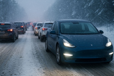 Χειμερινό μποτιλιάρισμα: Πόσο κρατά η θέρμανση σε ένα ηλεκτρικό αυτοκίνητο;