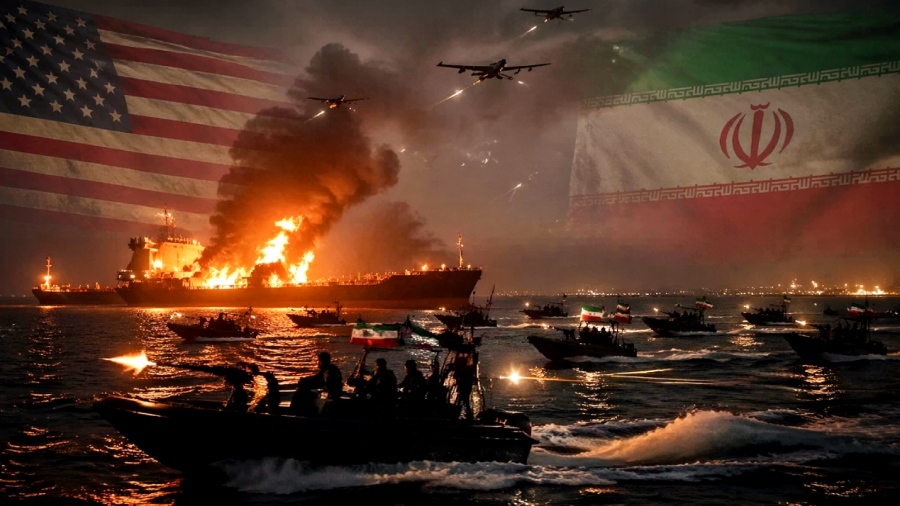 Hormuz chaos explodes: Iran torches western tankers with 33 “mosquito boats” and kamikaze drones - Greece and Israel in the crosshairs