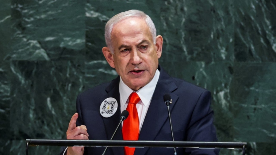 Πρόκληση στη Γάζα από τον διεθνή ταραξία... Οι Ισραηλινοί μεταδίδουν με μεγάφωνα την ομιλία Netanyahu στον ΟΗΕ (vid)