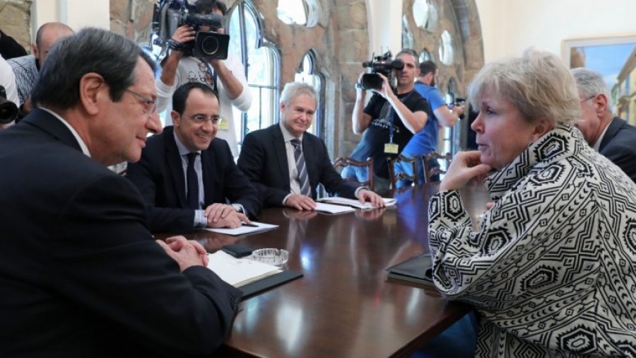 Κυπριακό: Δημιουργική και παραγωγική η συνάντηση του Νίκου Αναστασιάδη με την απεσταλμένη του ΟΗΕ