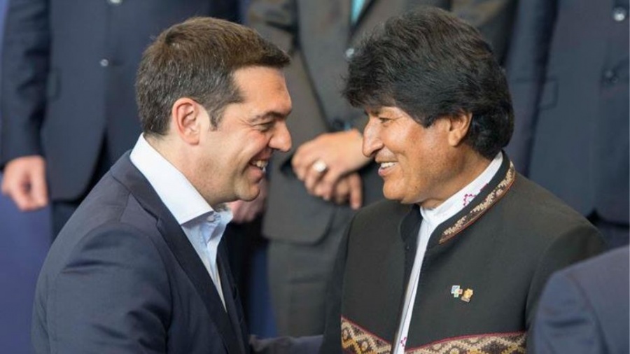 Τσίπρας σε Morales: Μακρινή χώρα η Βολιβία αλλά μας συνδέουν κοινές αξίες, κοινοί αγώνες και κοινά ιδανικά