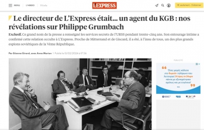 Μια απίστευτη αποκάλυψη - Γαλλία: Ρώσος κατάσκοπος της KGB ήταν ο διευθυντής του περιοδικού «L' Express»