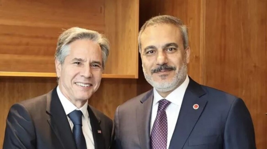 Συνομιλία Blinken - Fidan: Τι ειπώθηκε για την κατάρριψη του τουρκικού drone στη Συρία