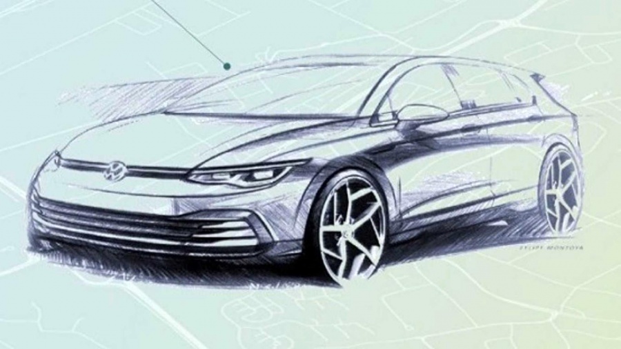 Νέα teaser σκίτσα και στοιχεία για το VW Golf