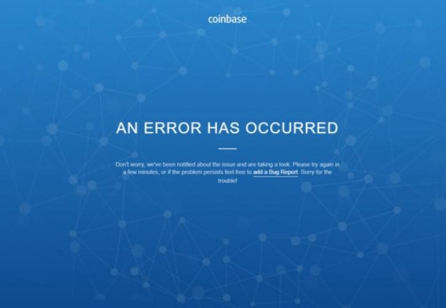 Τεχνικά προβλήματα στην πλατφόρμα Coinbase εν μέσω sell off  στα κρυπτονομίσματα