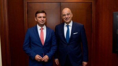 Συνάντηση Δένδια με τον ΥΠΕΞ της Βόρειας Μακεδονίας