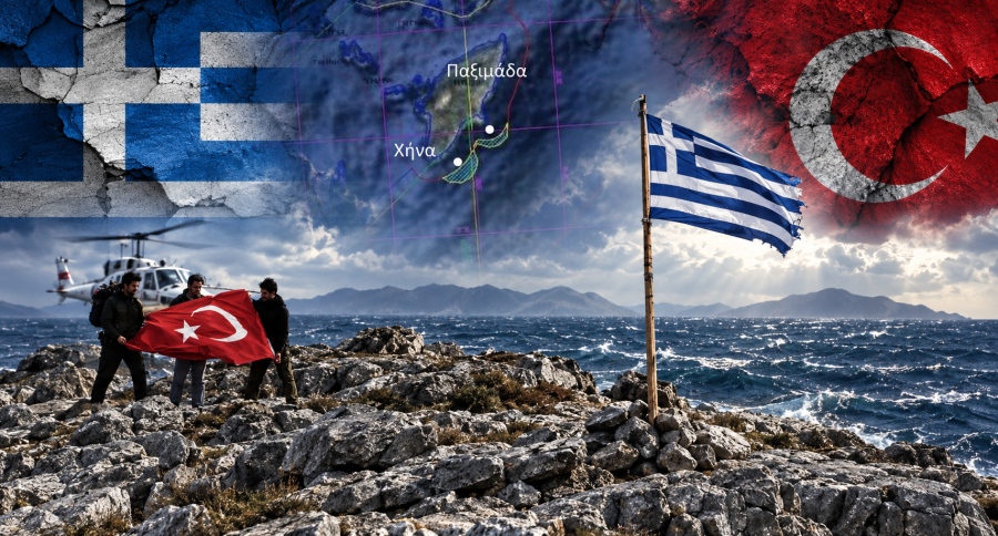 Ανάφλεξη: Νέα «Ίμια» στήνει η Τουρκία με φόντο ελληνική σημαία σε νησί κοντά στη Ρόδο – «Απόβαση» αμφισβήτησης και στην Κρήτη