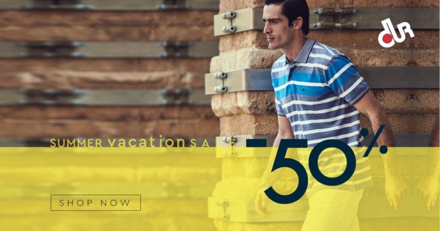 DUR Vacation Sale: Συνεχίζονται οι καλοκαιρινές εκπτώσεις έως -50%
