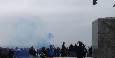 Συγκέντρωση κατά των self tests και των εμβολίων στη Θεσσαλονίκη