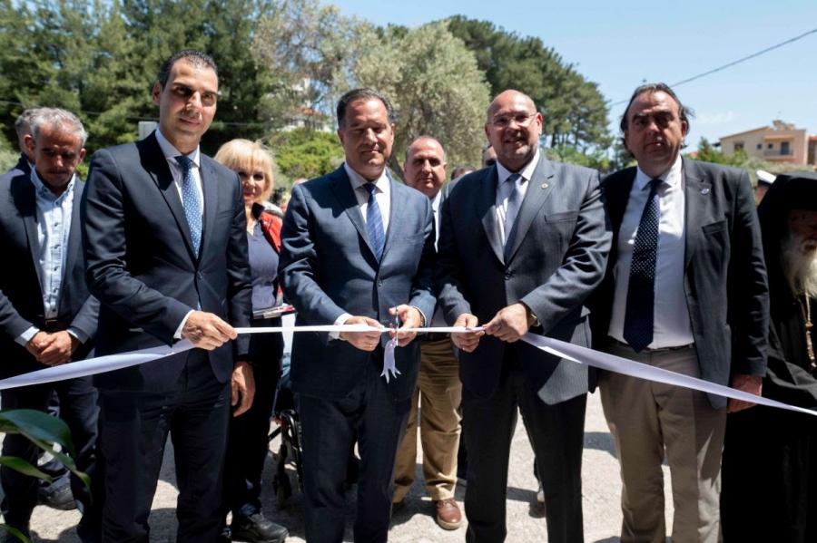 Πραγματοποίηση εγκαινίων του νέου κτιρίου του Παραρτήματος του ΕΚΑΒ Μυτιλήνης