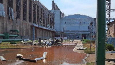 Οι Ρώσοι χτύπησαν με σφοδρότητα το Slavyansk – Εικόνες καταστροφής στον θερμοηλεκτρικό σταθμό της Donbasenergo