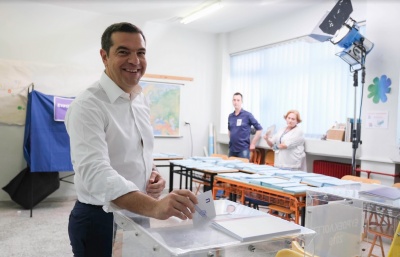 Στην Κυψέλη ψήφισε ο Αλέξης Τσίπρας