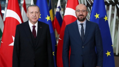 Ο Tούρκος πρόεδρος Erdogan συναντήθηκε με τον πρόεδρος του Ευρωπαϊκού Συμβουλίου Charles Michel