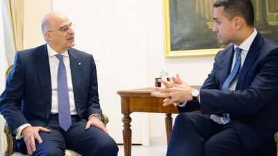 Στη Ρώμη ο Δένδιας - Συνάντηση με Di Maio για Ανατ. Μεσόγειο