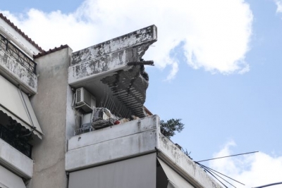 Χαλάνδρι: Έπεσε μπαλκόνι πολυκατοικίας, εντολή εκκένωσης του κτιρίου