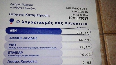 Δεν μειώνονται τα ΥΚΩ μετά την δημοσιοποίηση της ΡΑΕ για έλλειμμα 110 εκατ στον ΕΛΥΚΩ