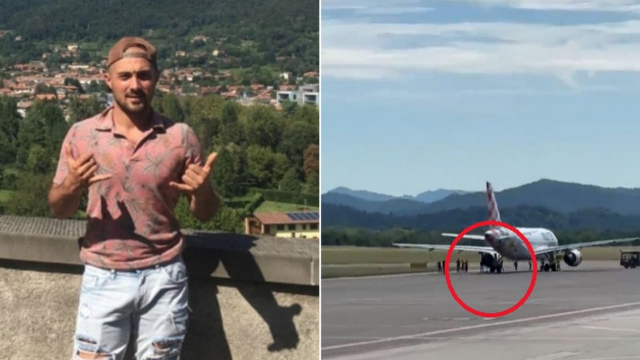 Ανατριχιαστικές εικόνες στο Μπέργκαμο - Οι τελευταίες δραματικές στιγμές 35χρονου πριν τον ρουφήξει τουρμπίνα αεροπλάνου (vid)