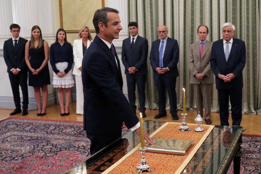 Στις 12:00 η ορκωμοσία της κυβέρνησης Μητσοτάκη στο Προεδρικό Μέγαρο