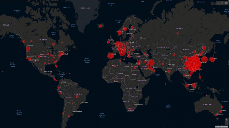 Στο στόχαστρο των χάκερ η ιστοσελίδα του Πανεπιστημίου Johns Hopkins, που δείχνει την εξάπλωση του κορωνοϊού