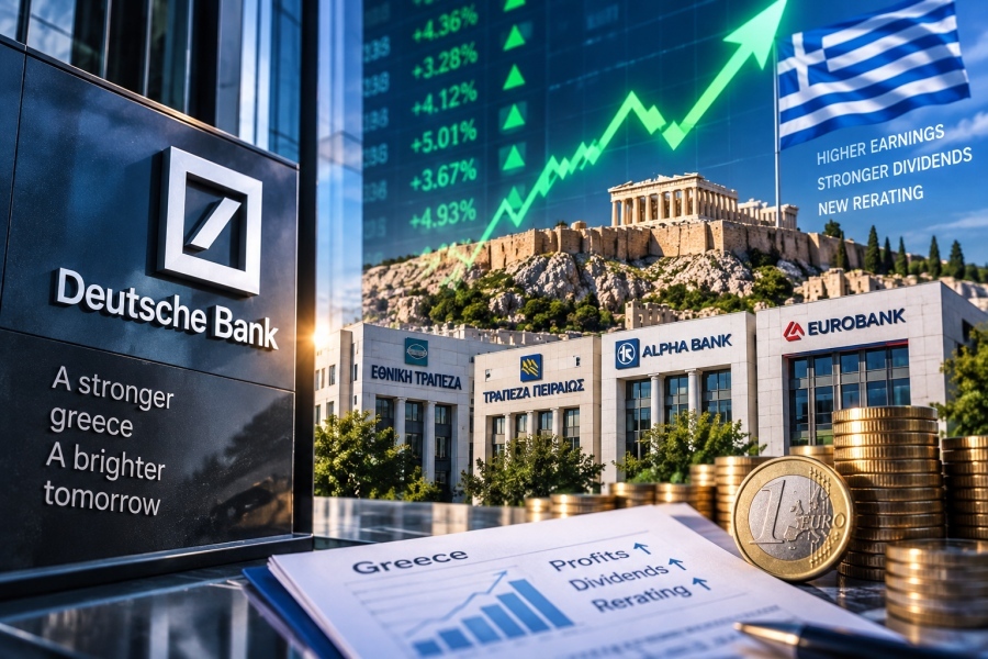 Deutsche Bank: The major rally in Greek banks is starting now – Strong earnings, dividends, and a new rerating