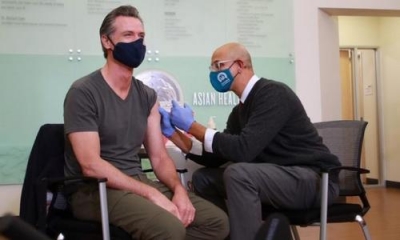 Άφαντος ο κυβερνήτης της Καλιφόρνιας, μετά την ενισχυτική δόση του εμβολίου για τον Covid