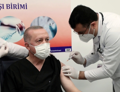 Τουρκία: Ο Erdogan έκανε τη δεύτερη δόση του εμβολίου κατά του κορωνοϊού