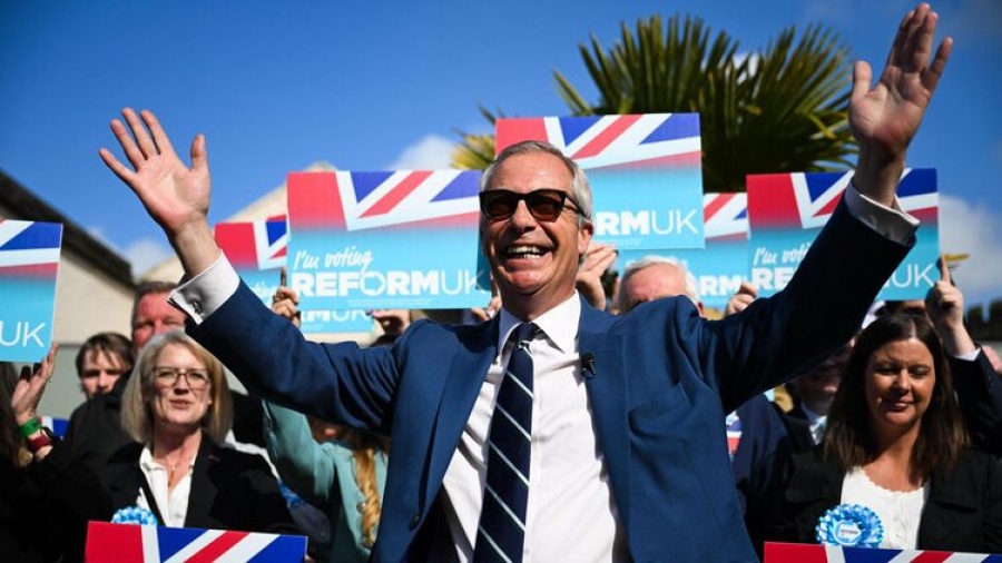 Το πατριωτικό Reform UK νίκησε Εργατικούς και Συντηρητικούς στις τοπικές εκλογές – Ο Farage ο επόμενος πρωθυπουργός στη Βρετανία