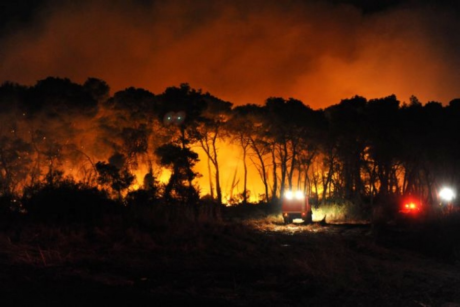 Βελτιωμένη η εικόνα της πυρκαγιάς στο δάσος της Στροφιλιάς – Έχουν μείνει μικρά μέτωπα