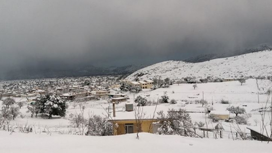 Κρήτη - κακοκαιρία Barbara: Κλειστά και την Τετάρτη 8/2 τα σχολεία του δήμου Οροπεδίου Λασιθίου