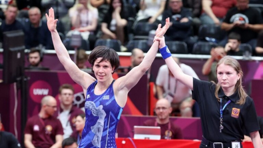 Ασημένιο μετάλλιο για την Πρεβολαράκη στο Ευρωπαϊκό Πρωτάθλημα Πάλης