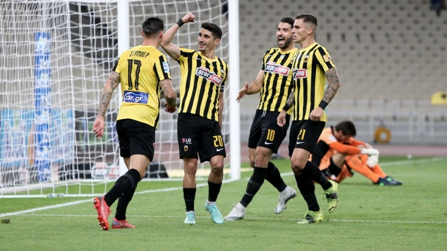 ΑΕΚ - Άρης 2-1: Ψυχωμένη νίκη με δέκα παίκτες για την Ένωση, με φαρδιά-πλατιά υπογραφή Μάνταλου