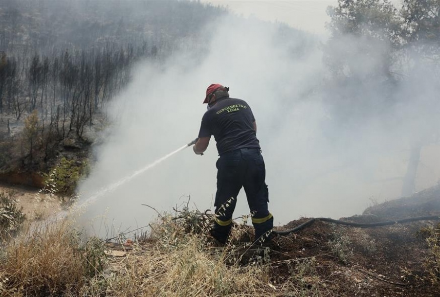 Φωτιά στη Δράμα: Σηκώθηκαν εναέρια μέσα για την κατάσβεση