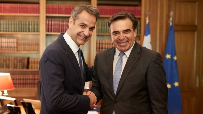 Το προσφυγικό - μεταναστευτικό στο επίκεντρο της συνάντησης Μητσοτάκη - Σχοινά