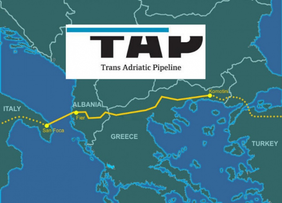 Bloomberg: Από 2020 η μεταφορά φυσικού αερίου, μέσω του TAP, από το Αζερμπαϊτζάν προς την Ιταλία