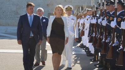 Την Caputova υποδέχτηκε στην Αθήνα ο Βαρβιτσιώτης: Ελλάδα και Σλοβακία είναι δύο χώρες με ισχυρούς δεσμούς εντός της ΕΕ