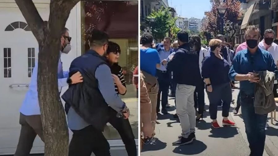 Γυναίκα φώναζε στον Τσίπρα: Προδότη, αλήτη η Μακεδονία είναι μία, ελληνική - Προσήχθη από αστυνομικούς