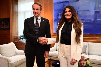 Συνάντηση Μητσοτάκη με Kimberly Guilfoyle και τον αντιπρόεδρο της Παλαιστινιακής Αρχής στην Ελλάδα