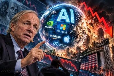 Ο Ray Dalio προειδοποιεί για οικονομικό Αρμαγεδδώνα: Η φούσκα της AI έτοιμη να εκραγεί – Έρχεται κραχ στις αγορές;