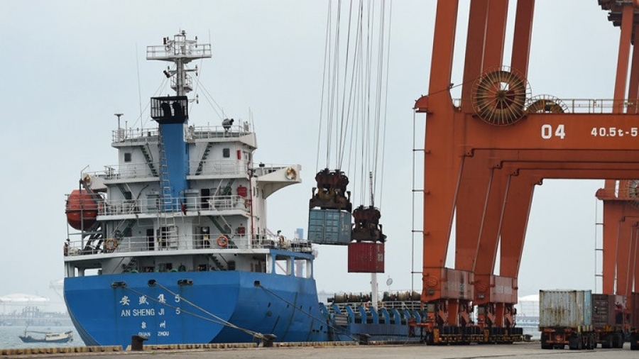 Aύξηση 10,9% κατέγραψε η διακίνηση φορτίων από τα Κινεζικά λιμάνια τον Απρίλιο
