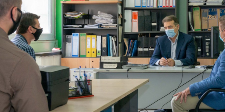 Επίσκεψη Χρυσοχοΐδη στο ΑΤ Αγ. Παντελεήμονα - «Τελειώνει η ανομία, επανέρχεται η κανονικότητα»